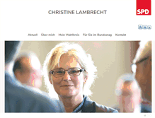 Tablet Screenshot of christine-lambrecht.de